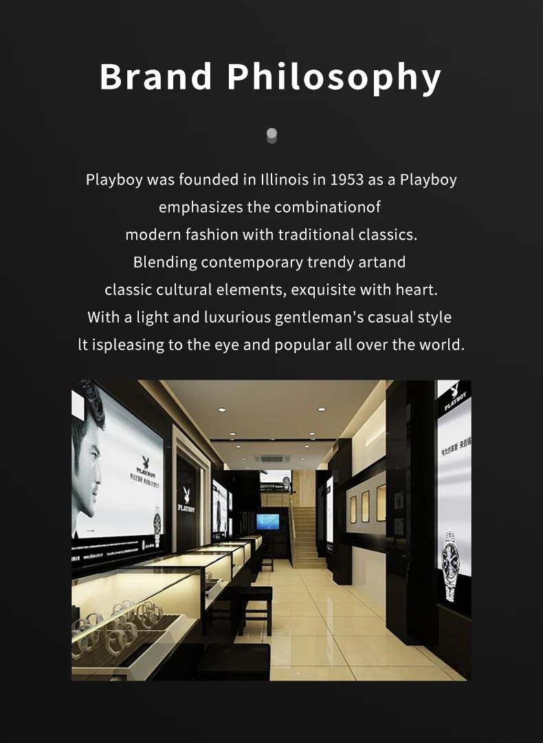 PLAYBOY Original Sports Man Watch Multifunction Fashion Men's Wrist Watches Top Brand Luxury Silicone Strap Quartz Watch for Men