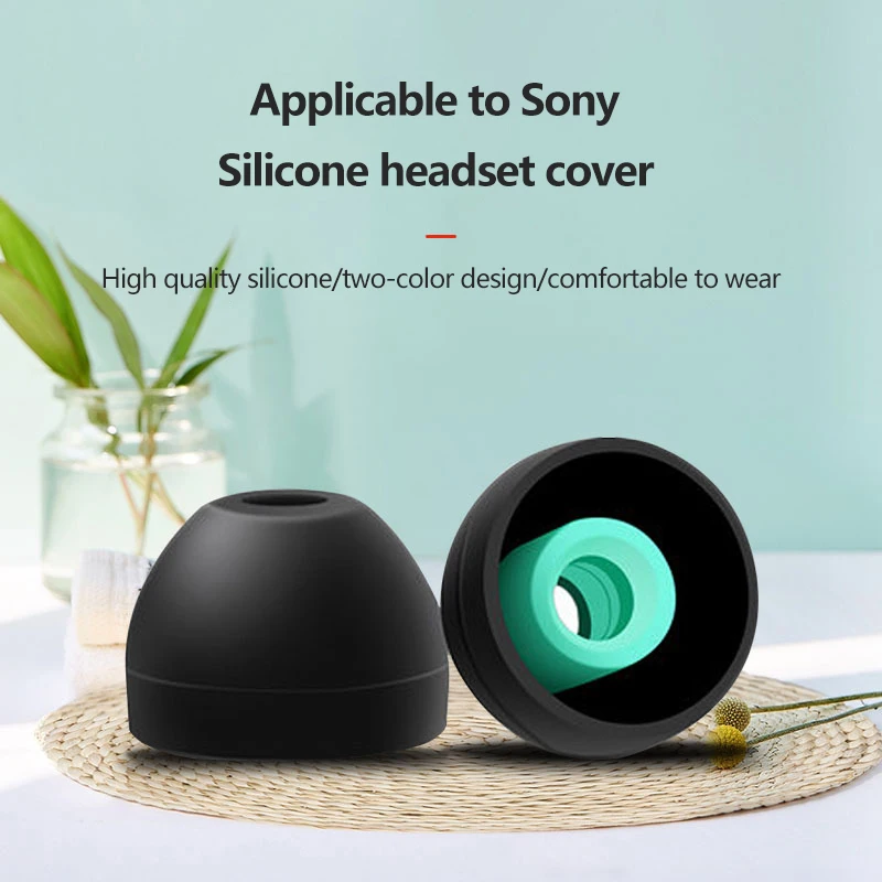 

1 пара амбушюров для Sony WF-1000XM4, мягкие силиконовые защитные наушники, противоаллергенные амбушюры для наушников, не выпадают из ушей