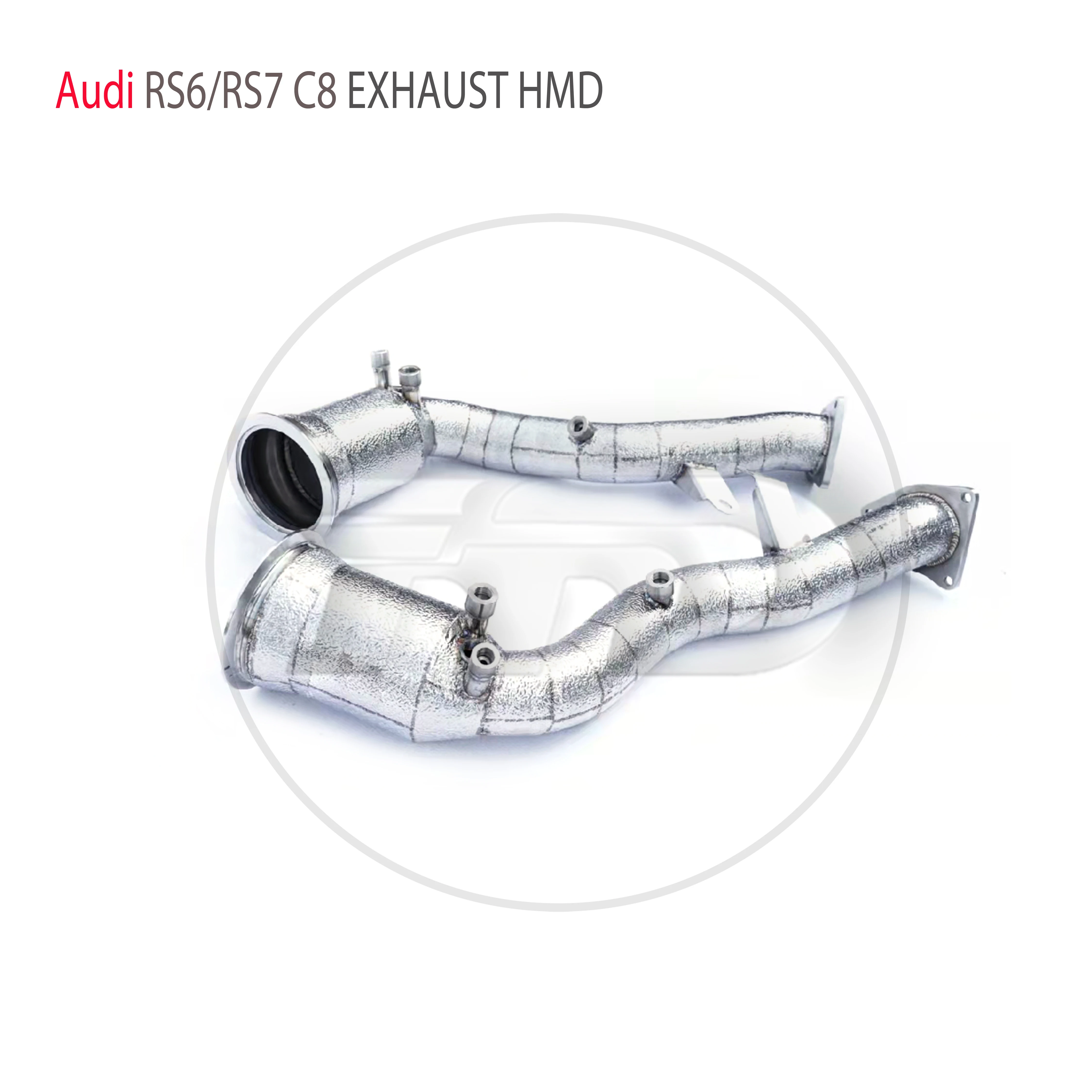 

HMD Exhaust System High Flow Performance Downpipe for Audi RS6 RS7 C8 2021-2022 Car Accessories With Catalytic Converter Header