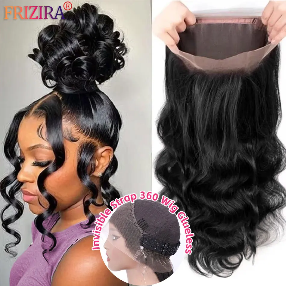 30 Inch 250% Density Body Wave 360 Full HD Lace Front Human Hair Wigs Pre Plucked Body Wave 13X6 Lace Frontal Wigs Human Hair