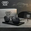 Luxury AUDI Sunglasses Polarized Square Aviator Sun Glasses Business Male Driving shades Rectangle Eyewear Oculos de sol UV400