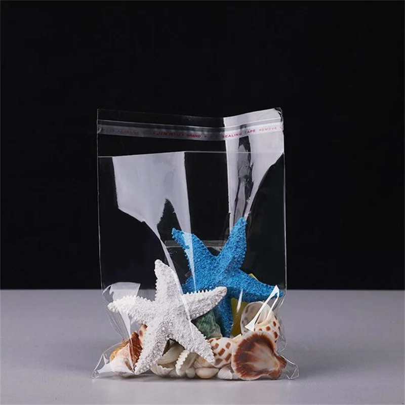 100pc Transparente Plastiktüte Kleine Selbstdichtende Zellophan Beutel Beutel Für Schmuck Display Verpackung Business Organizer Versorgung – Detail 6