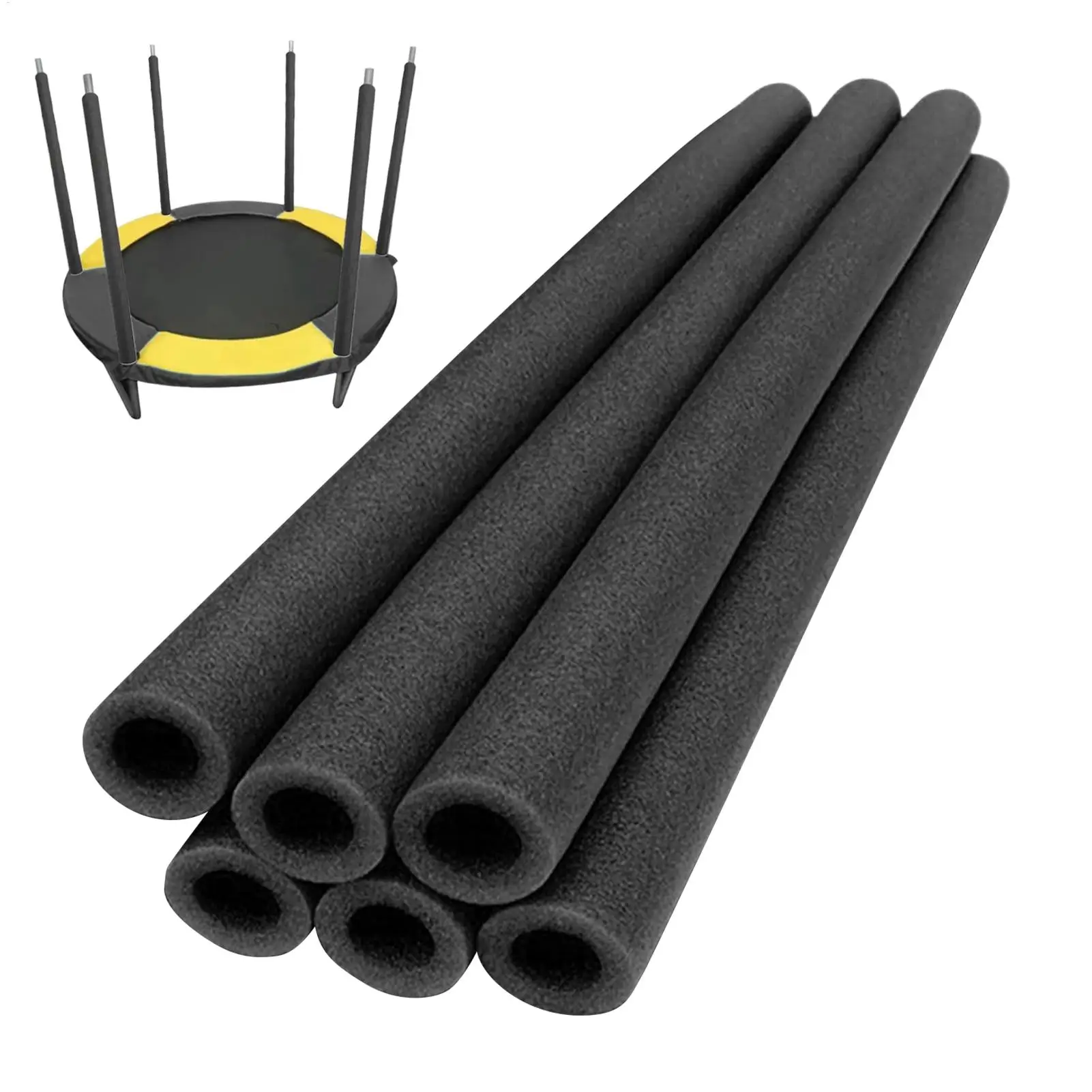 6 Stück 88cm Trampolin-Stangenabdeckung/ Trampolin-Stangen-Schaumstoffhüllen Ersatzpolsterung/ Runde Trampolin-Schaumstoffabdeckung – Detail 5
