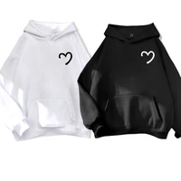 Lovers Hoodies Sweatshirt Interesting Patterned Clothes I Love My Boyfriend New in Long Sleeve Warm Couples Hoodie  Pullove Tops 1