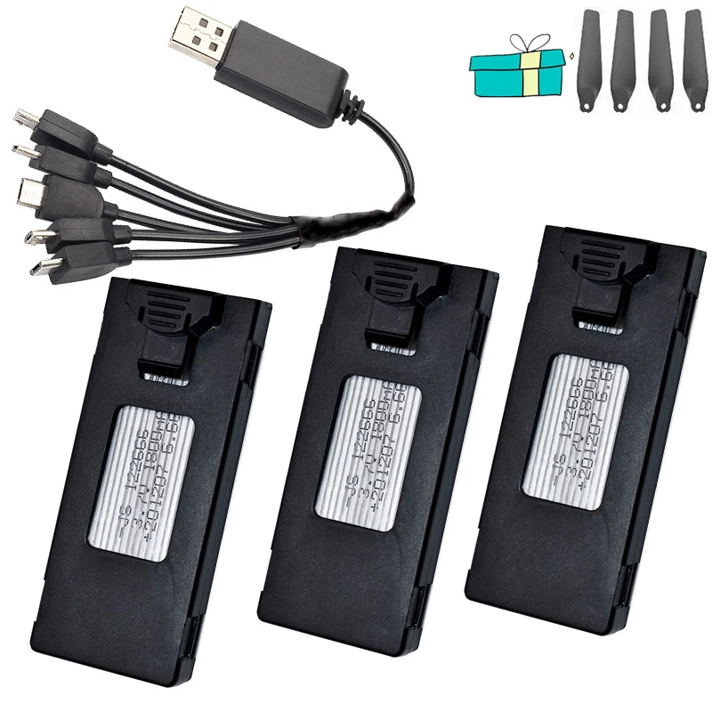 ตัวเลือกสินค้า แบตเตอรี่โดรน 3.7V 1800mAh สำหรับ E88 E88EVO E525 E525PRO E99 E99S E100 Li-Po