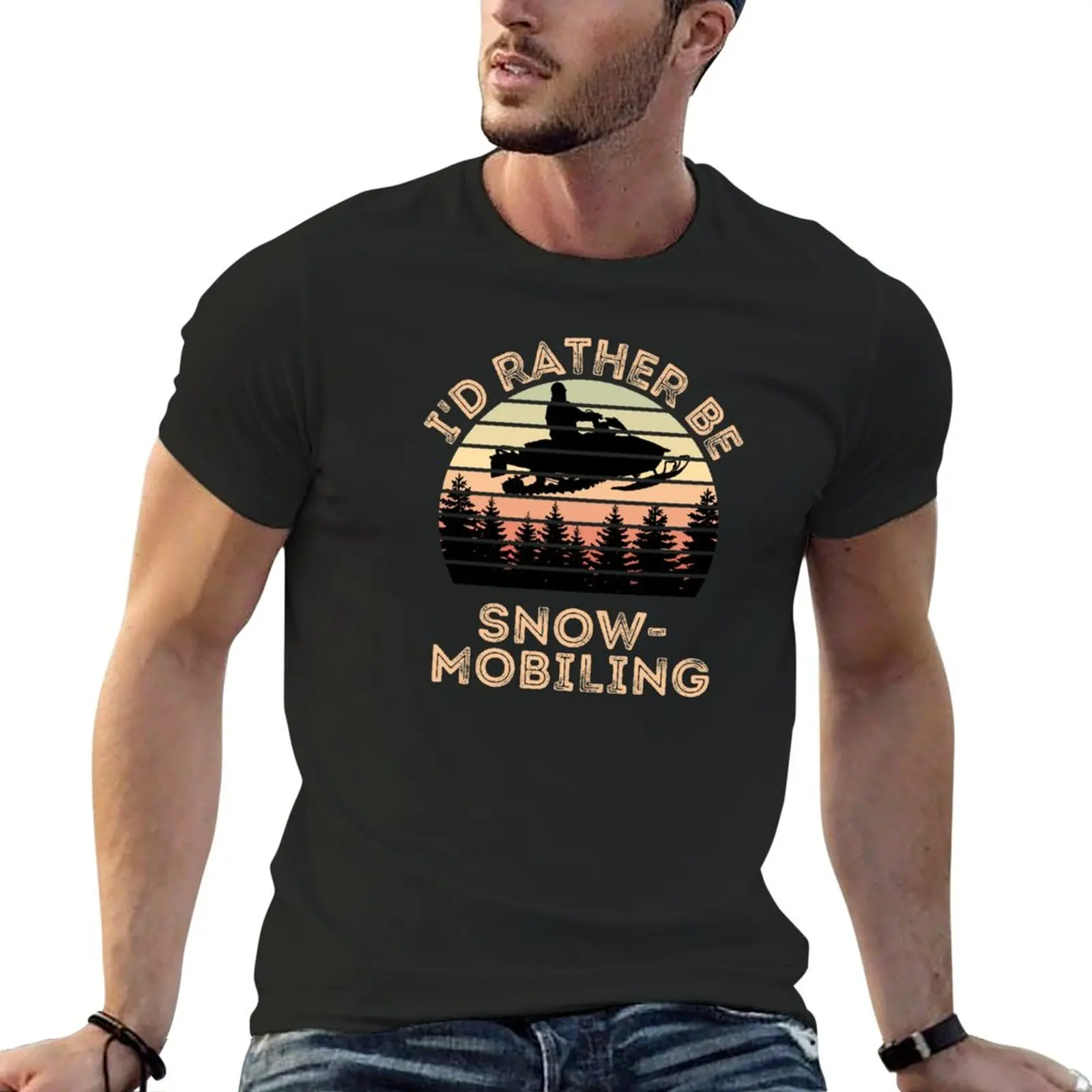 

I'd Rather be Snowmobiling. Snowmobile shirt T-Shirt T-shirt for a boy sports fan t-shirts men workout shirt