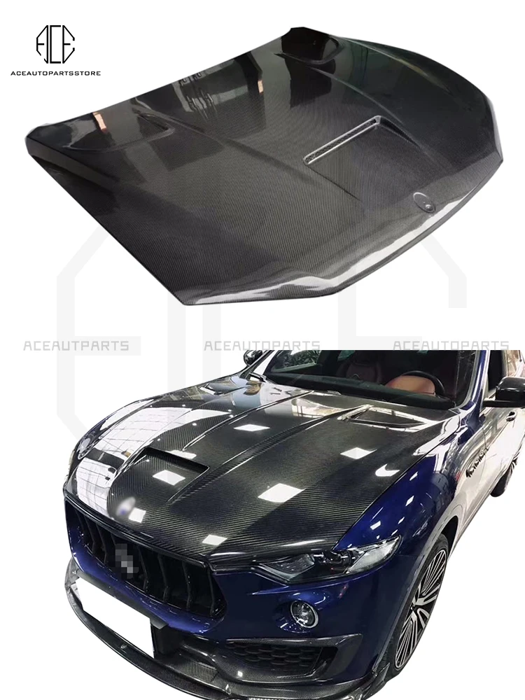 

Quality Assurance Carbon Fiber Material Auto M Style Bonnet Hood For Maserati Levante