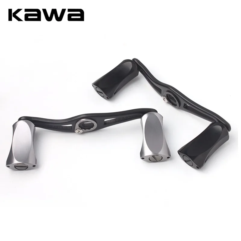 Kawa 1pc Fishing Reel Handle Alloy Aluminum Materails For Dai/Abu/Shima Baitcasting Hole Size 7*4/8*5mm Whole Length 100mm DIY