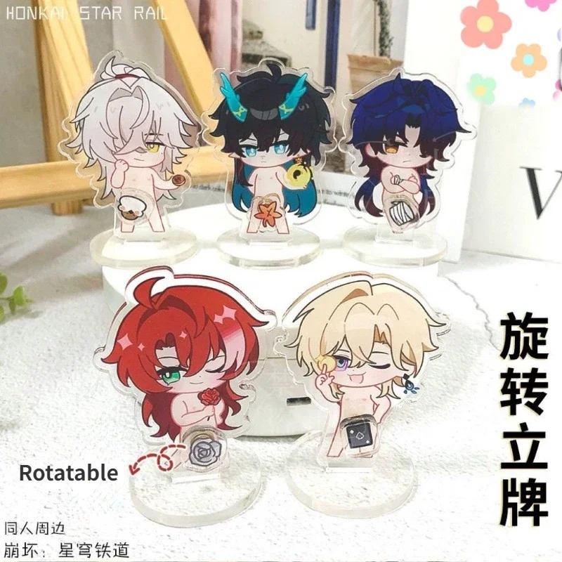 Rotatable Acrylic Figure Stand Decor for Honkai: Star Rail Fans