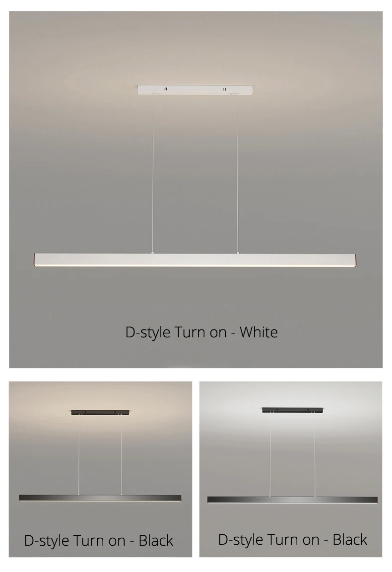 Salix V Modern Minimalist Led Dimmable Bar Pendant Light Luna Light