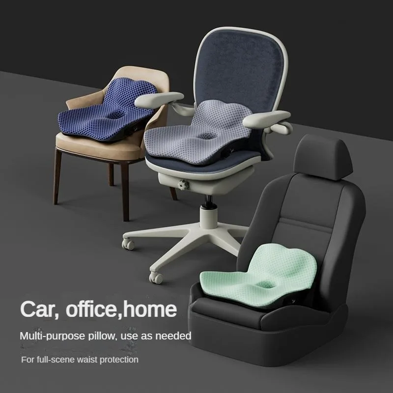 Coccyx Memory Foam Chair Orthopedic Pillow Office Seat Pad Hemorrhoid Treat Car Seat Big Cushion Relief Pain Tailbone Pillow