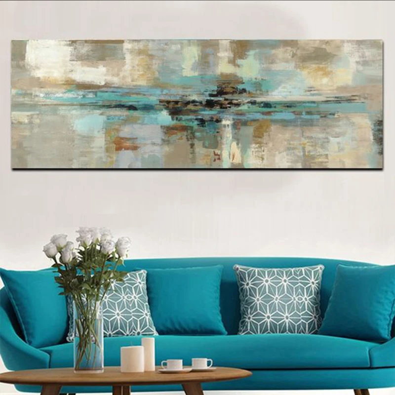 

Abstract Yellow Modern Scandinavian Oil Painting on Canvas Posters and Prints Cuadros Wall Art Pictures For Living Room