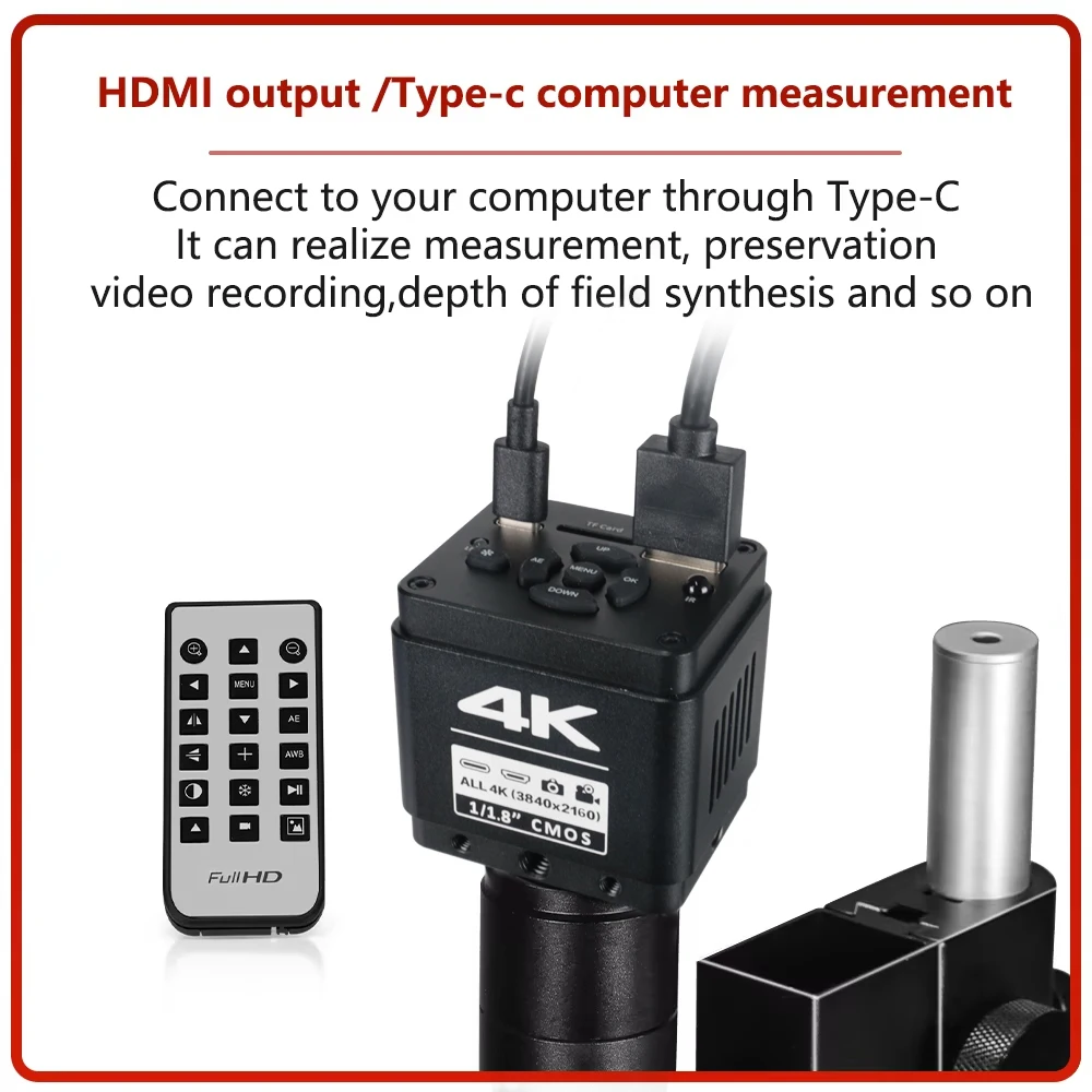 YIZHAN 180X 줌 렌즈 전자제품용 디지털 현미경 풀 HD 1080P HDMI USB 카메라 60MP/48MP/13MP 확대 도구 수리