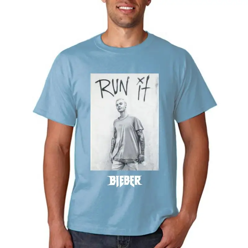 Justin Bieber Run It Image Purpose Tour Merch Printed t shirt 1