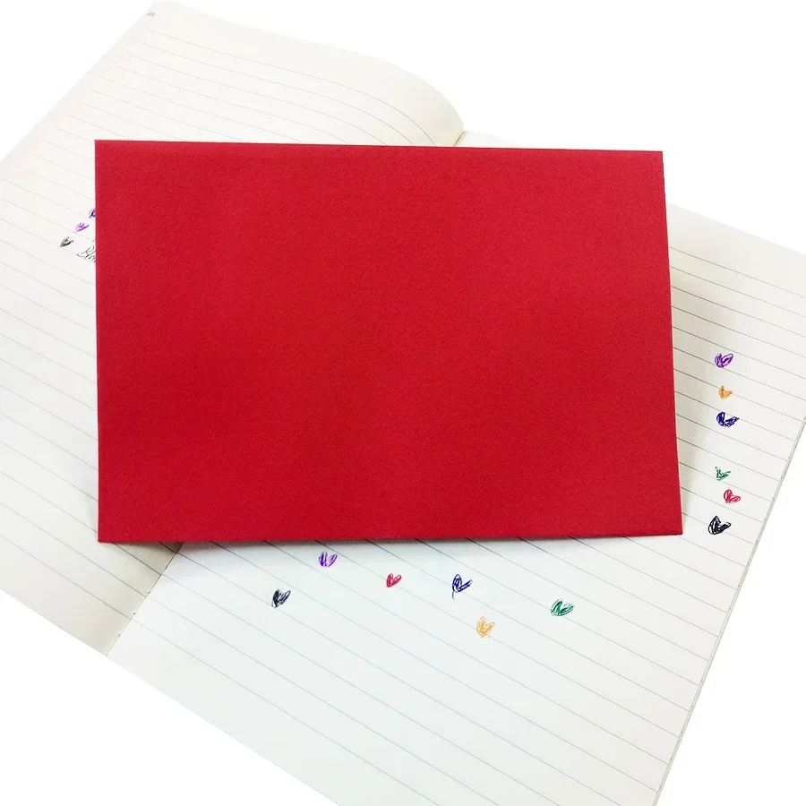Red Kraft Black Paper Envelope Vintage European Style For Sobres Invitacion Card Scrapbooking Gift Envelope Wedding 10pcs/lot