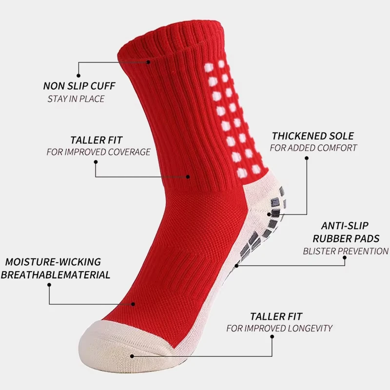 Enhanced Grip Athletic Anti-Slip Socks