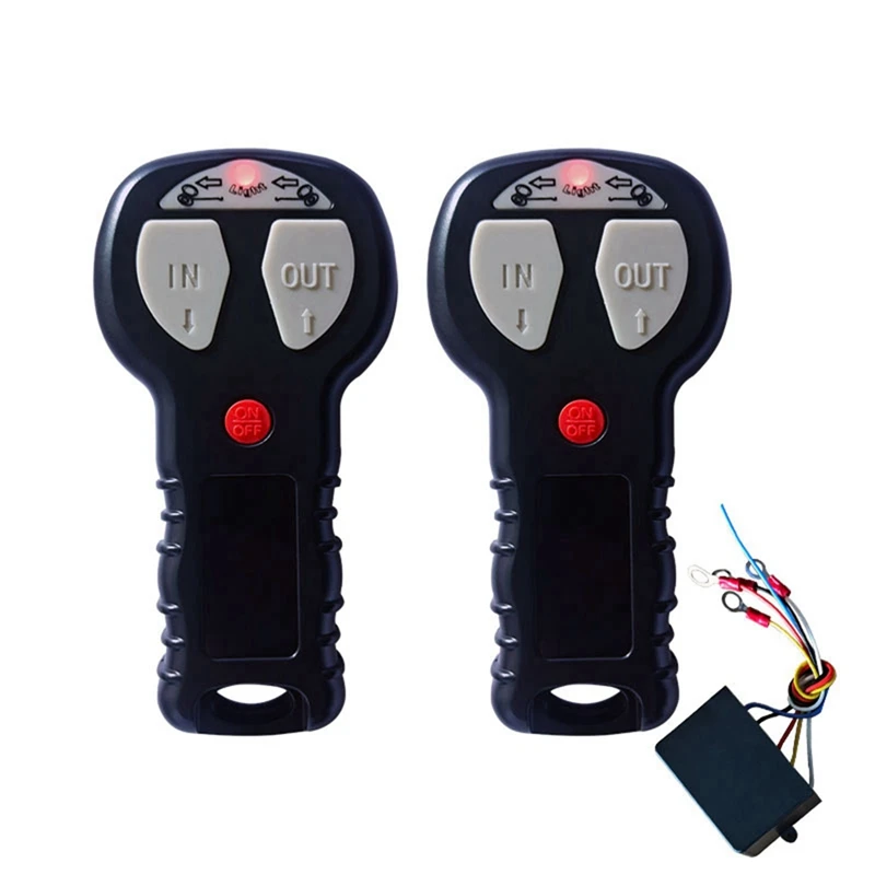 

Автомобильная Беспроводная Лебедка 12 в 24 В, электрический пульт дистанционного управления IP68 с ручным передатчиком, комплект для грузовика, квадроцикла, внедорожника, грузовика, автомобиля