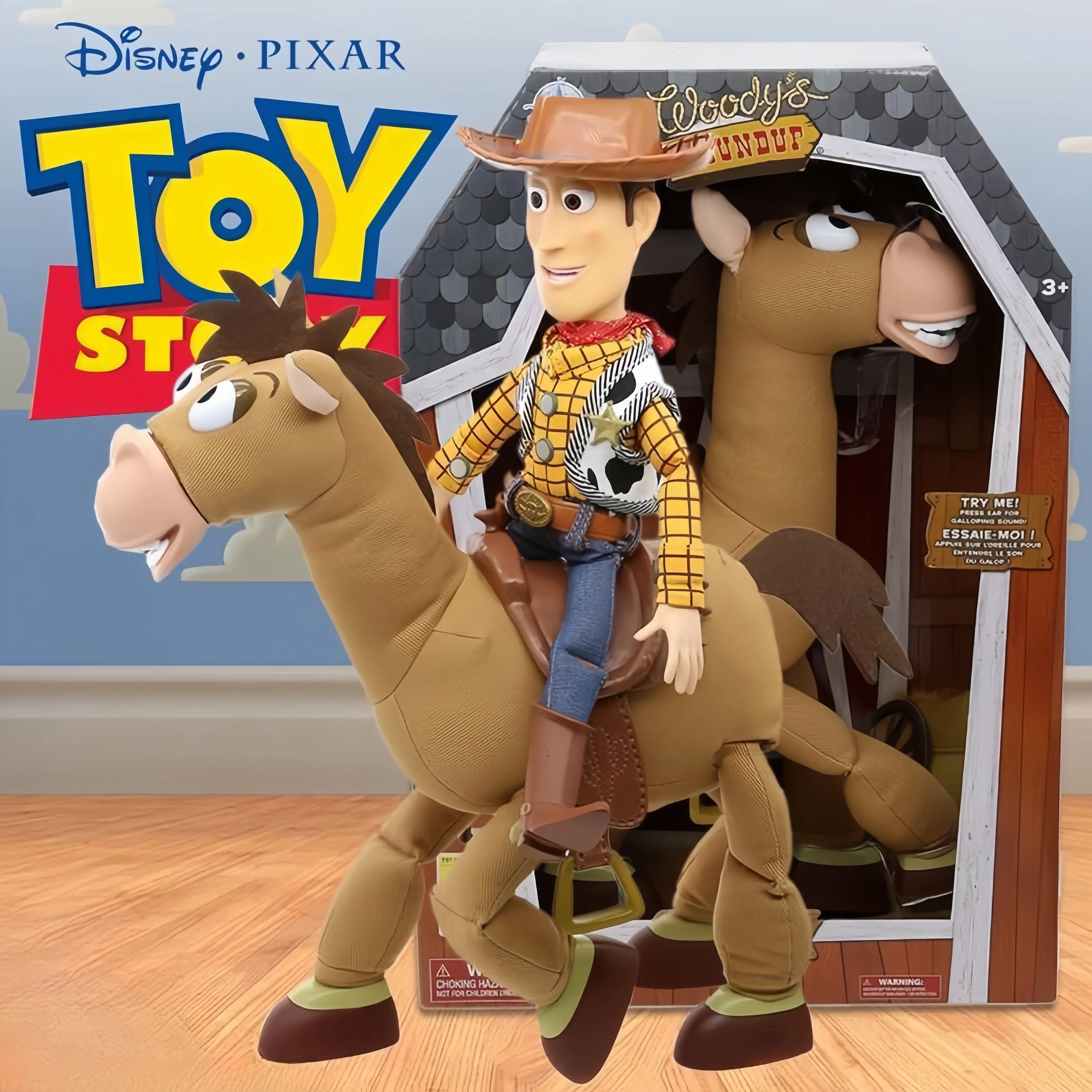 

Toystory Toy Story 4 Woody Mount Hearts Horse Bullsey 18 Inch Interactive Sound Model Toy Christmas Black Friday Present Toy