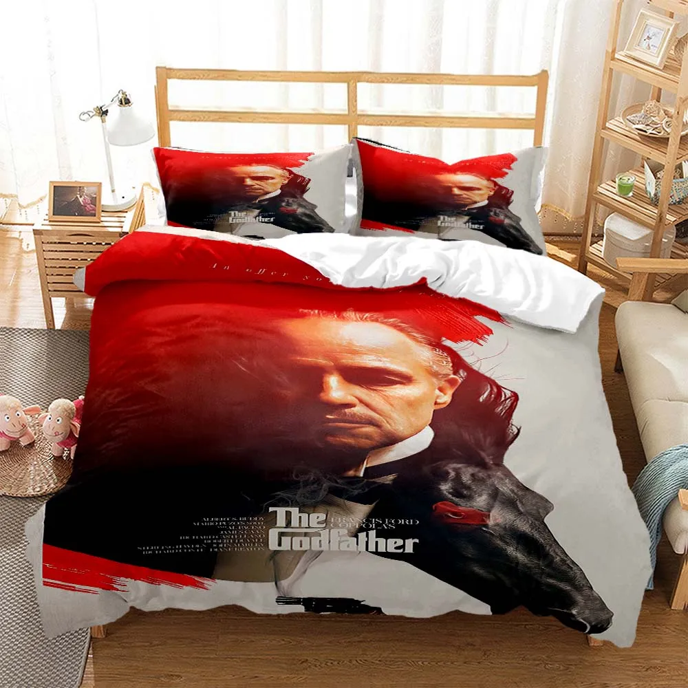 

The godfather Polyester Bedding Sets Child Kids Covers Boys Bed Linen Set for Teens bedding set bed comforter set