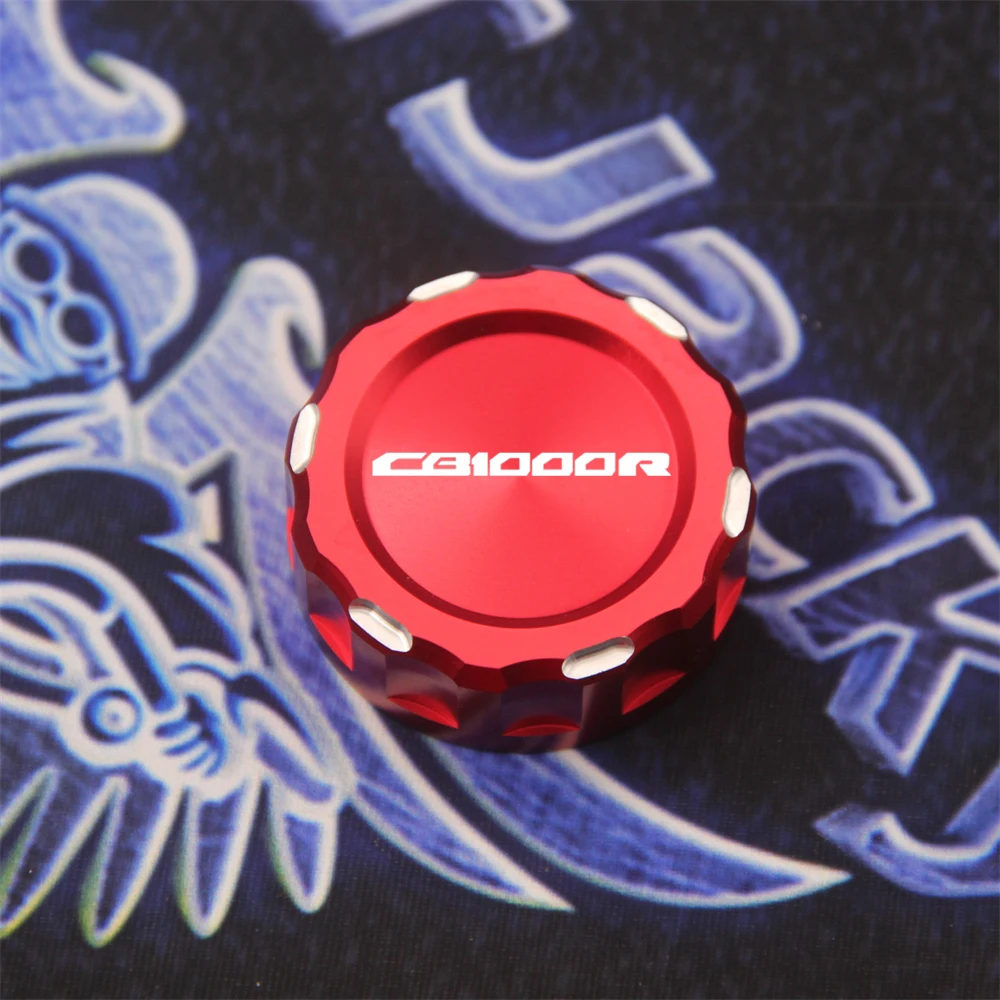 Motorcycle CNC Rear Brake Fluid Oil Reservoir Cover Cap For Honda