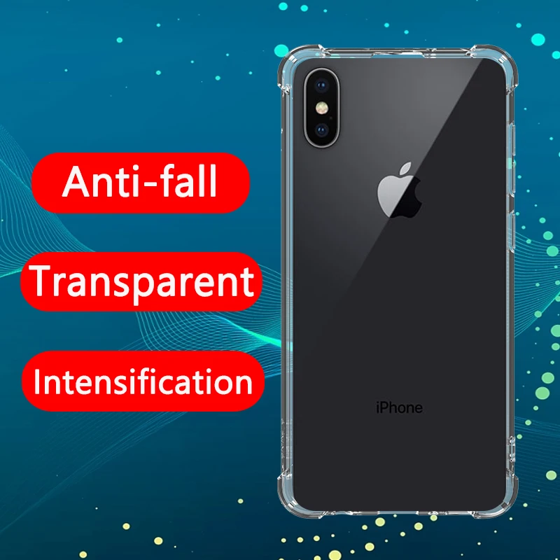 Custodia Antiurto Per Apple Iphone X Custodia Airbag Corner Cover Guscio Trasparente Addensato Per Custodia Iphonex