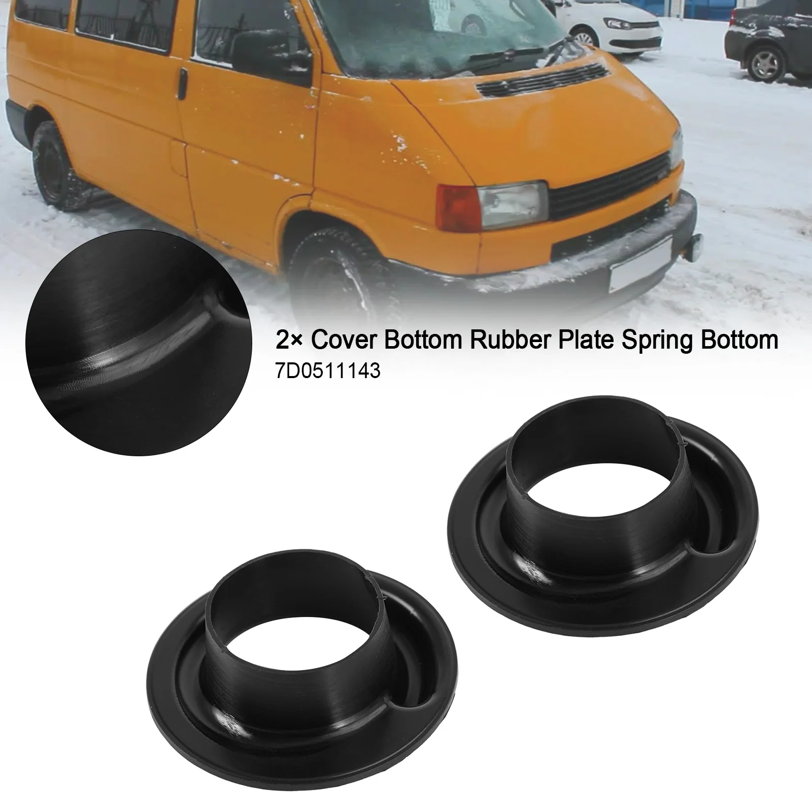 

2 × Крышка нижняя резиновая пластина Нижняя пружина для автобуса VW T4 7D0511143