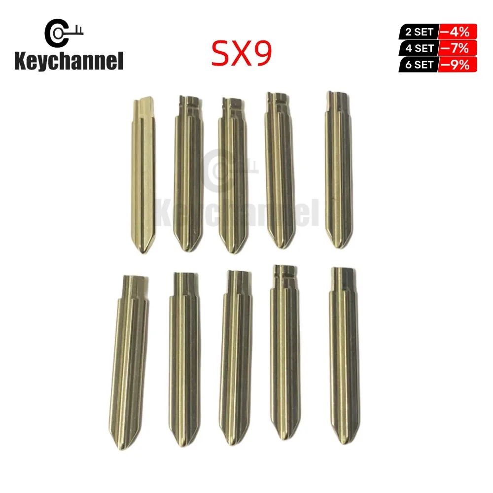 Car Remote Key Car Key 10pcs KD Key Blade Uncut Universal Car Key Blank Flip Blade for KD KEYDIY Xhorse Remote for Peugeot 806 Citroen