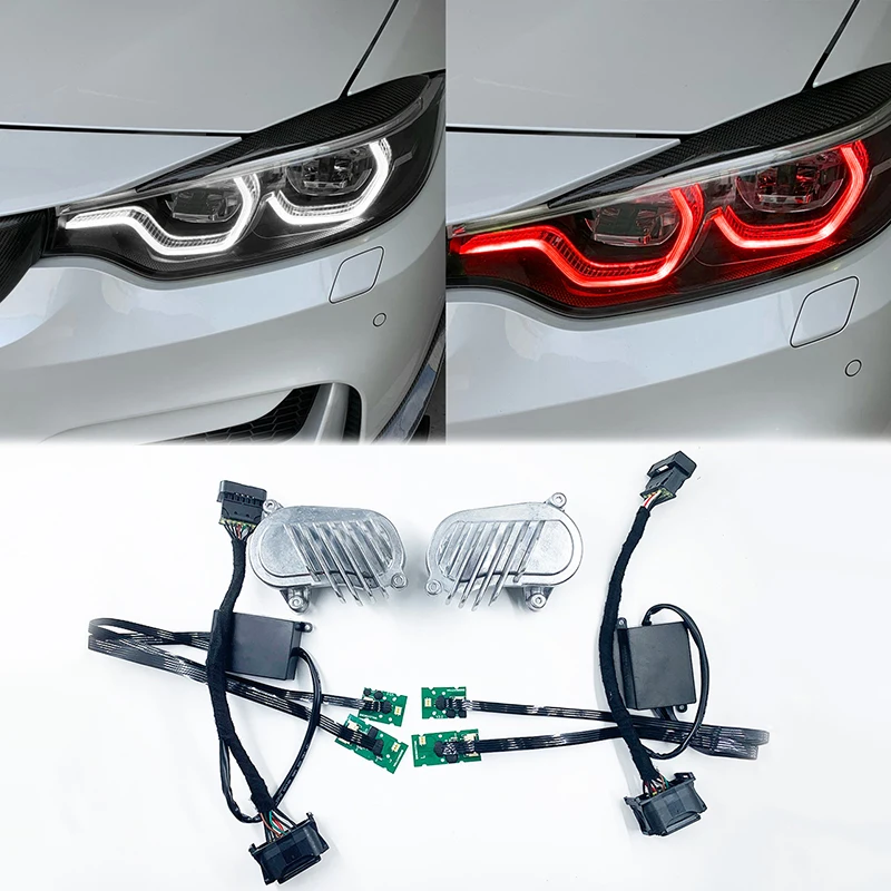 Red DRL Module For 18-20 BMW M3 M4 430 440 F80 F82 LCI multicolor