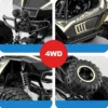 Large 50CM 1:8 2.4Ghz Radio Remote Control Truck Metal Alloy Body 4WD RC Car Off-road 4x4 Vehicle Electric Car Toy for Kids 3