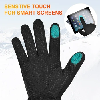 Savior Heated Gloves Electric Skiing Winter Warm Support Touch Screen Glove Men Women Snowboarding Thermal Skiing Liner Outdoor 3