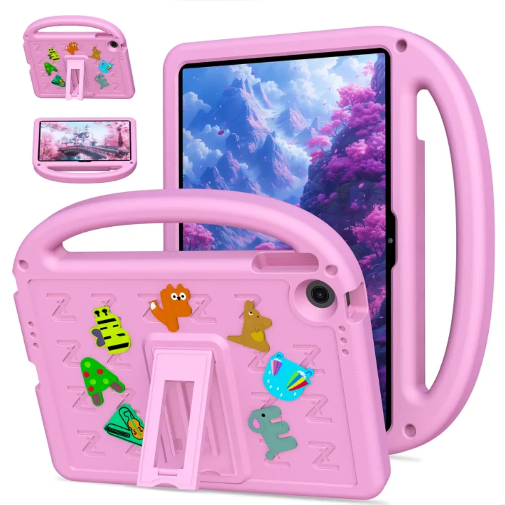 Cartoon Kids Tablet Cover with Built-in Stand - Soft EVA Case