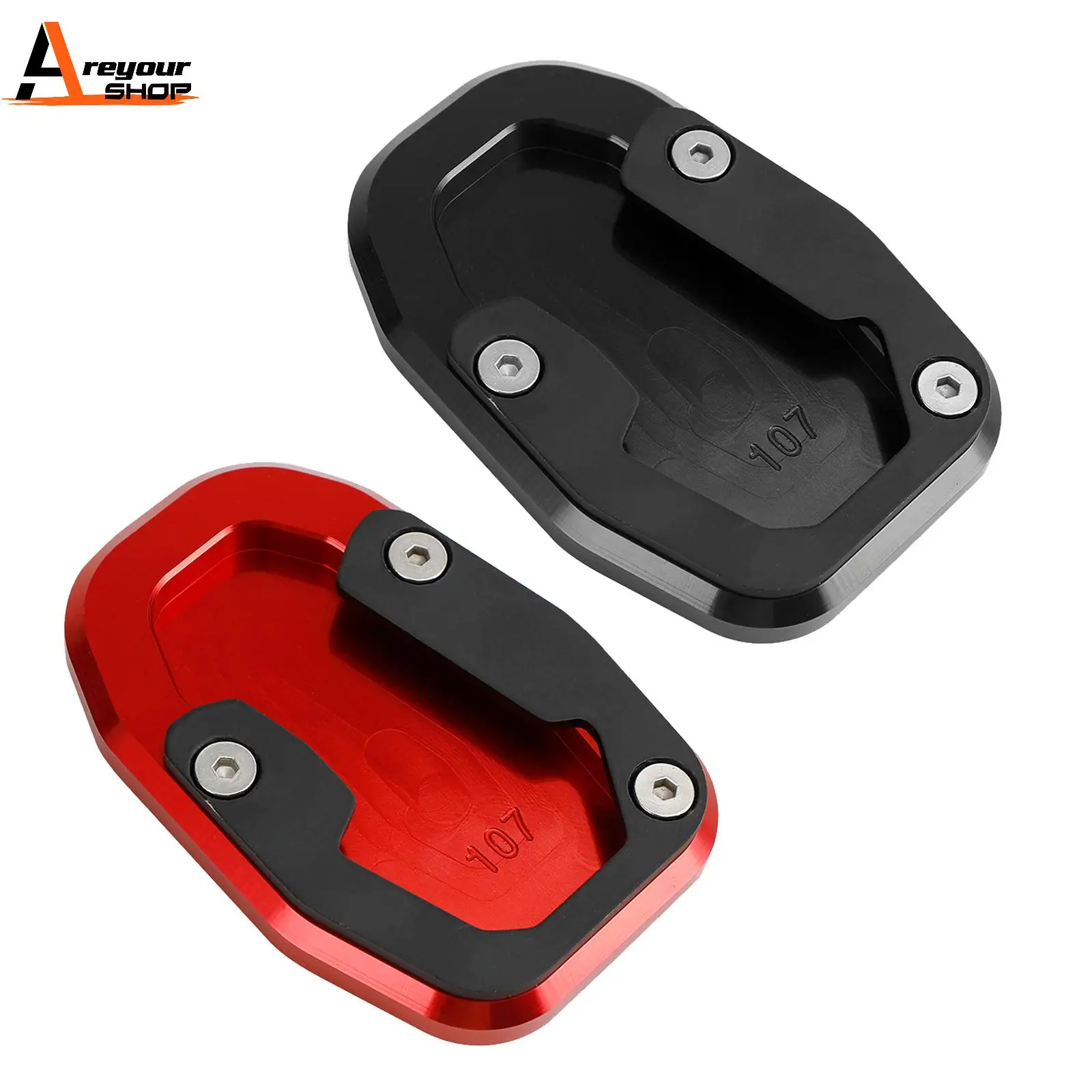 

Areyourshop Kickstand Enlarge Plate Pad fit for Ducati DESERT X 2022-2023