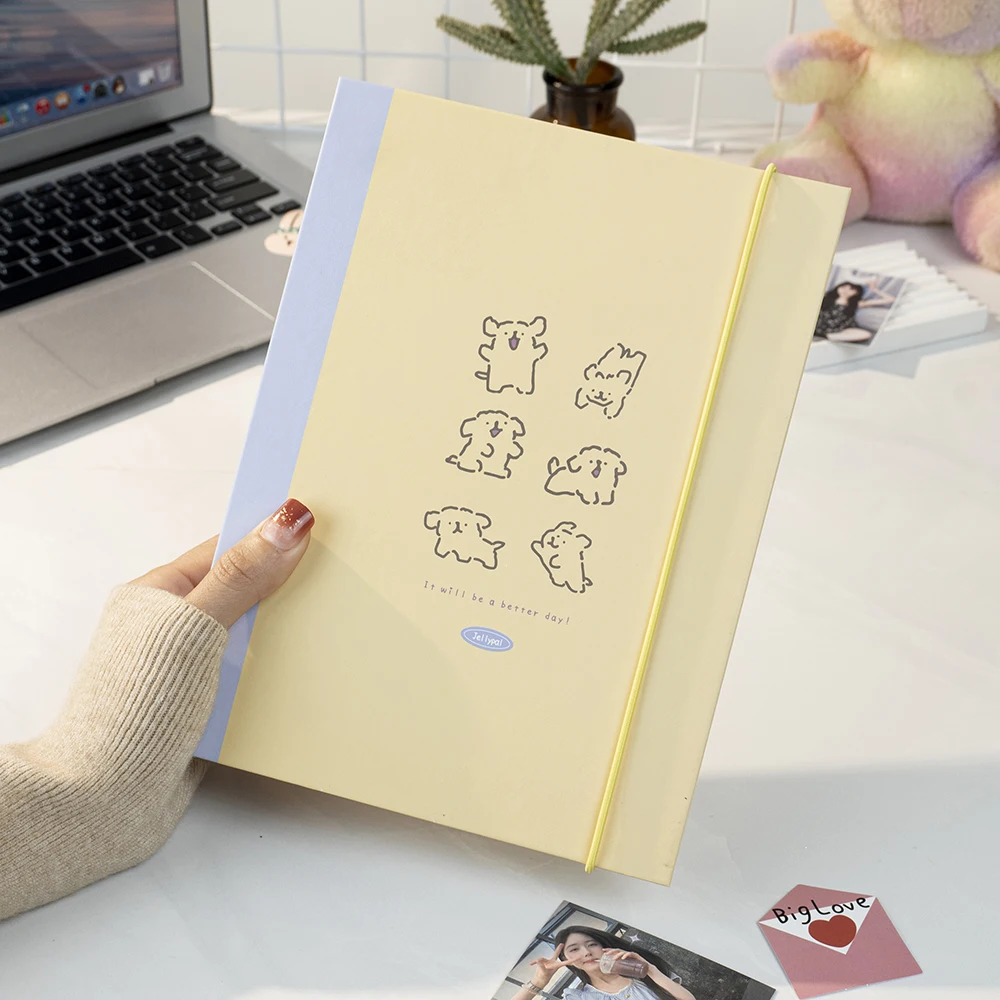 SKYSONIC A5 Binder Ring Collect Book - Photo Organizer & Journal Planner with Bullet Cover Stationery