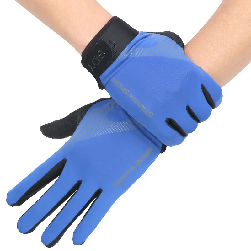 Summer Cooling Ice Silk Riding Gloves Touch Phone Screen Gloves Breathable Cycling Driving Running Mittens Moto Accessories