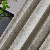 Light luxury chenille blackout curtains, simple modern study room, bedroom bay window, living room floor-to-ceiling window 1