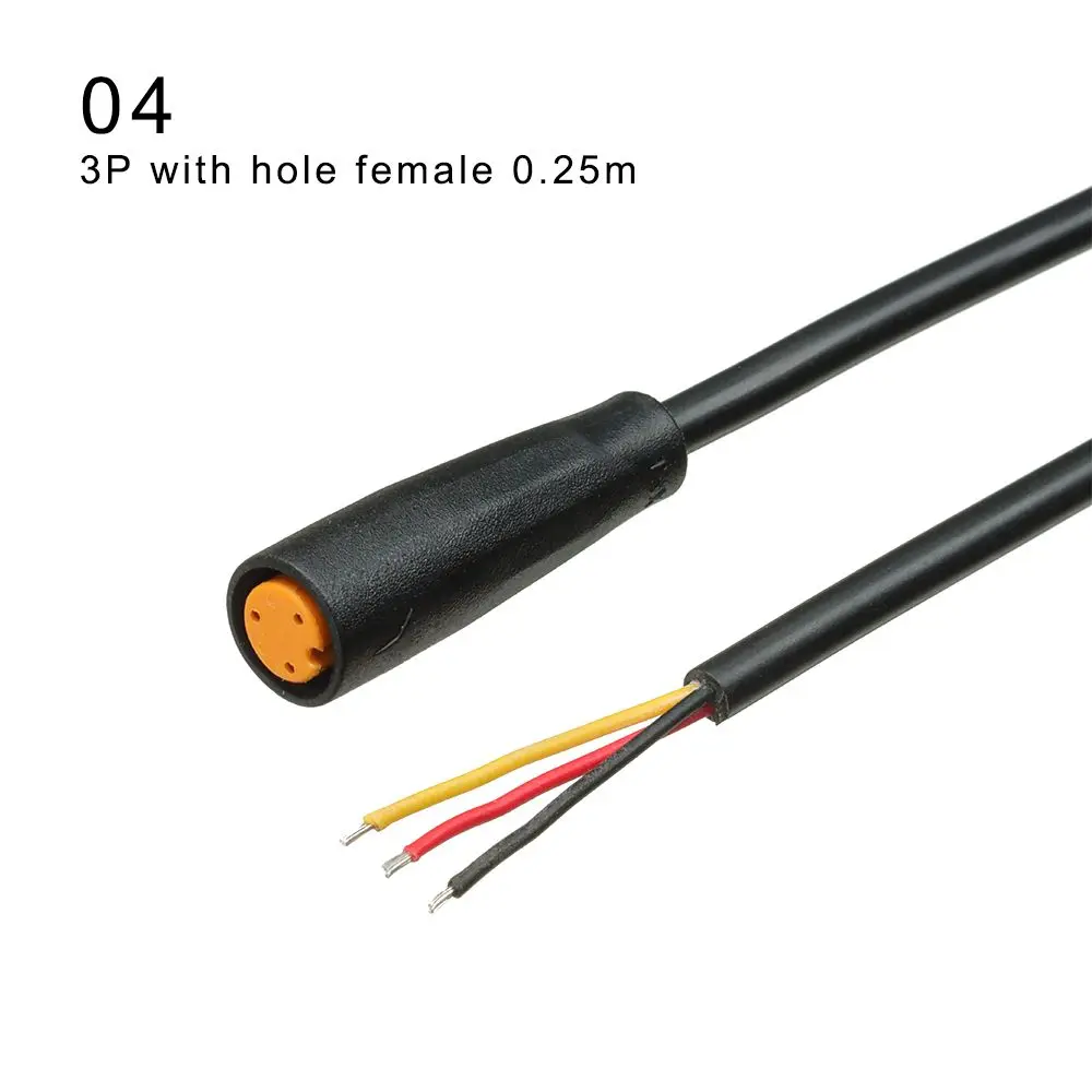 9mm Basis Stecker 2/3/4/5/6Pin Kabel Wasserdichten Stecker Für Ebike Bafang Display Pin optional Kabel Ebike Zubehör – Detail 10