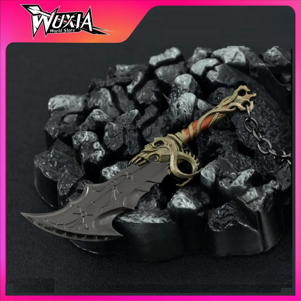 

God of War Weapon Kratos Runic Blades of Chaos Ghost of Sparta Game Figure Sword Katana Keychain Model Kids Toy Christmas Gift