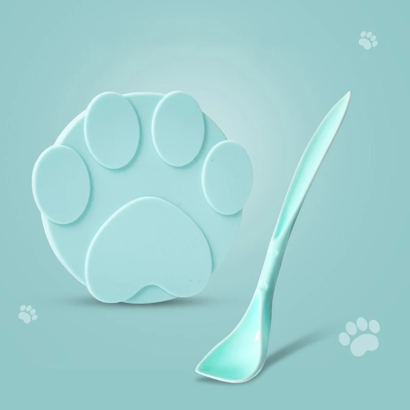 Silicone Pet Food Sealer and Spoon Duo - Fresh-keeping Storage Lid