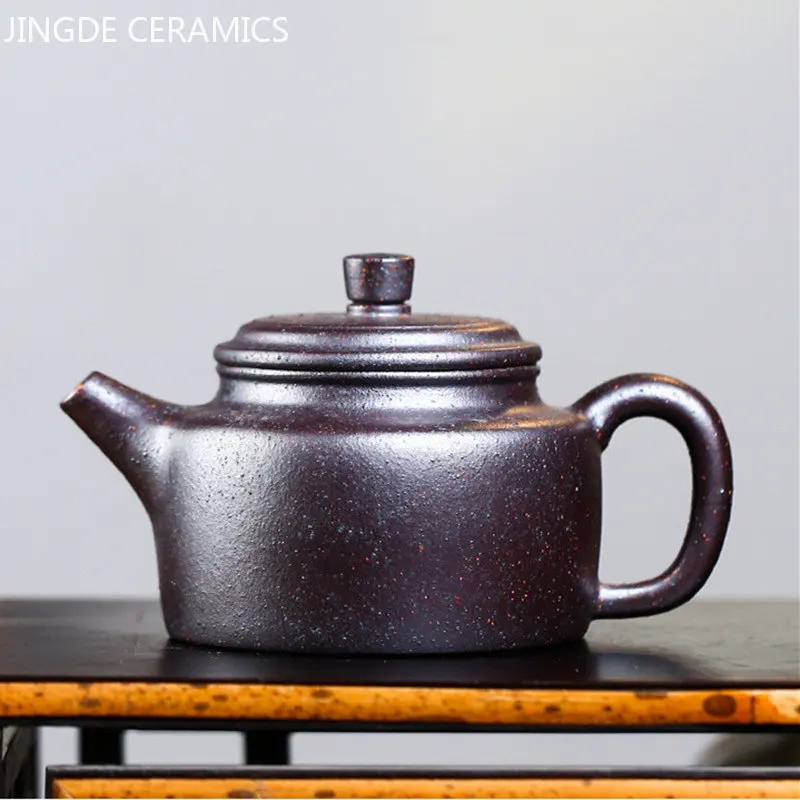 

Antique Yixing Purple Clay Teapots Handmade Dezhong Filter Tea Pot Customized Beauty Kettle Chinese Tea Ceremony Supplies 230ml