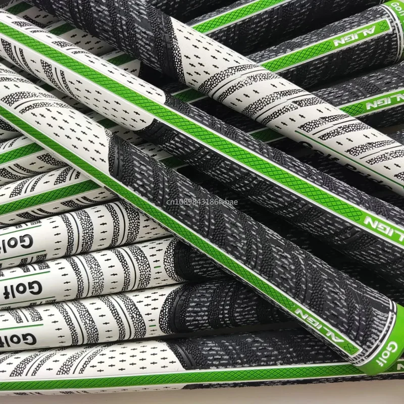 Green Golf Grip Align Golf Club Grip, Midsize and Standard Grips, Unisex Rubber Cotton Iron and Wood Grips, 10 Pieces, 13