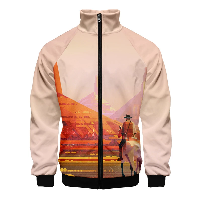 thumbnail image 1 of Ilustración de paisaje 3D Impresión digital creativa Impresión digital Cuello alto Chaqueta con cremallera para hombres Mujeres Sudadera con capucha Ropa para hombre, 1 of 4