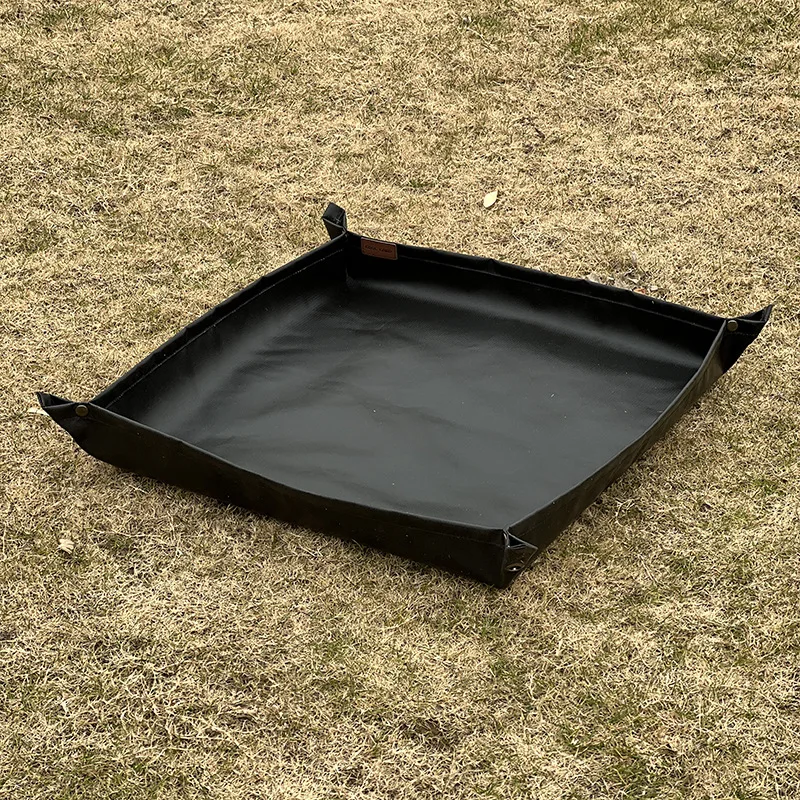 Fireproof Camping Mat - Silicone Heat-Resistant Pad for Fire Pit Grill & Wood Stove, Portable Ground Cover for Outdoor Use