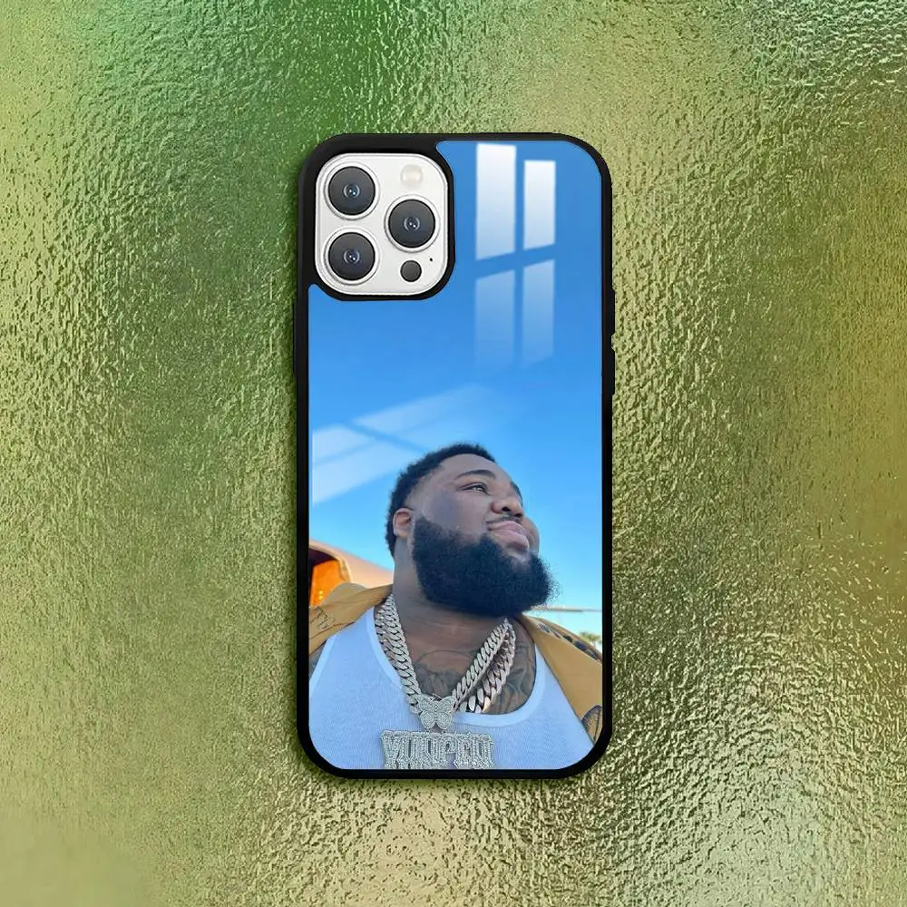 Premium Glass Texture Phone Case Featuring Rapper R-Rod Wave Design