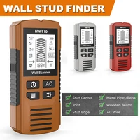 6 in 1 Digital Wall Scanner Detector Deep Find Stud Wood Metal AC Wire Live Cable Detector Stud Finder Sensor with LCD Display