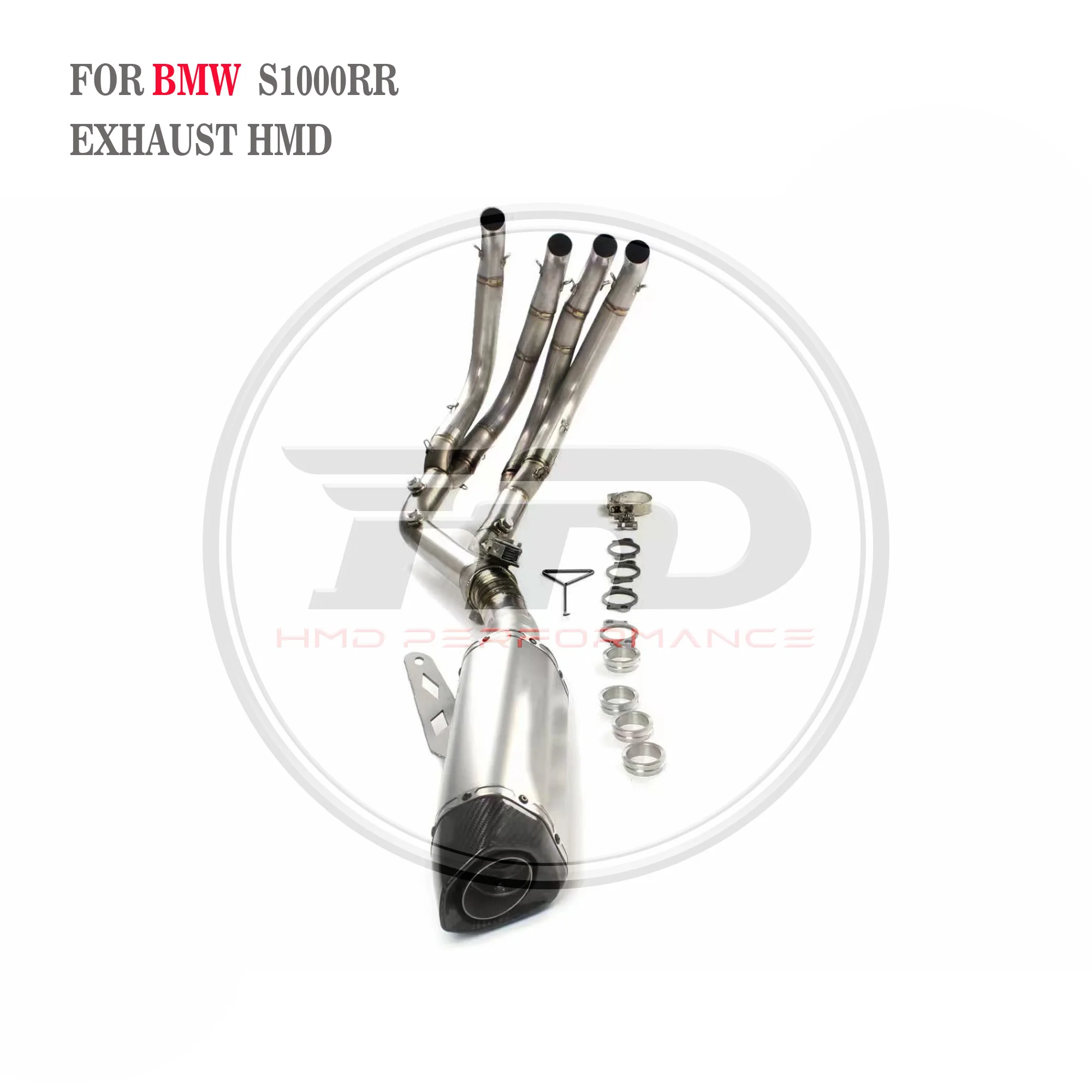 

HMD SUS 304 alloy motorcycle exhaust system, For BMW 1000RR performance upgrade catback dowpipe head pipe