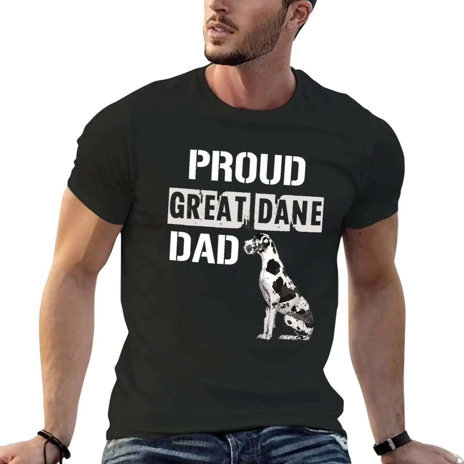 

Proud Great Dane Dad T-Shirt blacks oversizeds plain white t shirts men