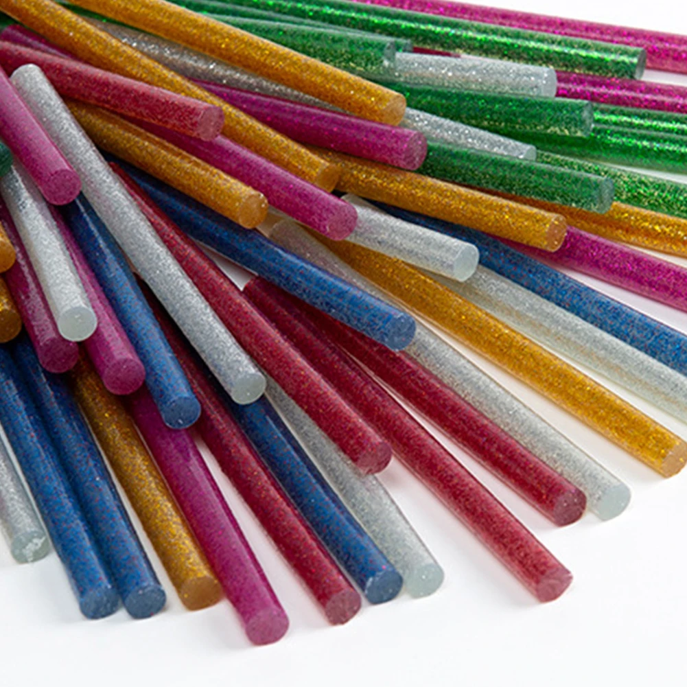 

Glue Strips Hot Glue Sticks Glitter High Viscosity Power Tools Part 7×100mm Colored Aging Resistance High Strength