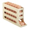 Refrigerator Egg Storage Box, 4 Tier Rolling Egg Holder Dispenser, Kitchen Automatic Scrolling Egg Holder Kitchen 4