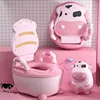 1-6 Years Old Children's Pot Cute Baby Toilet Seat Easy to Clean Baby Potty Portable Stool Boys And Girls Safe Trainer Seat WC 1