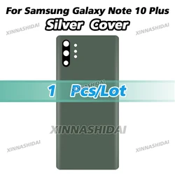 Enhanced Battery Back Cover Rear Door Glass Panel Housing Case (1pcs silver cover)